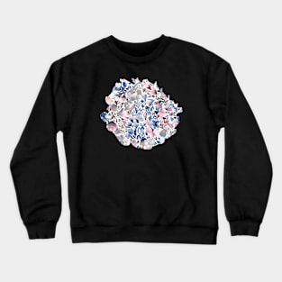 Magic flowers Navy pink Crewneck Sweatshirt